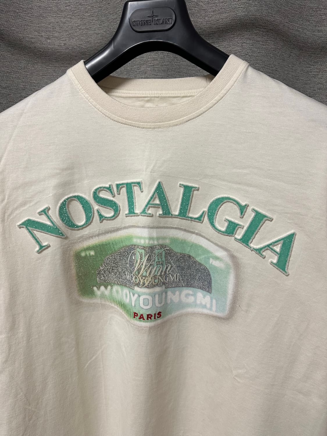 우영미 노스텔지아 로고 반팔 베이지 (48) 상품이미지3