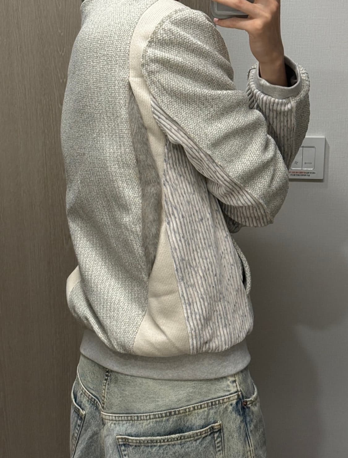 엑슬림 ep8 01 저지 멜란지그레이 L 미개봉 새상품 상품이미지1