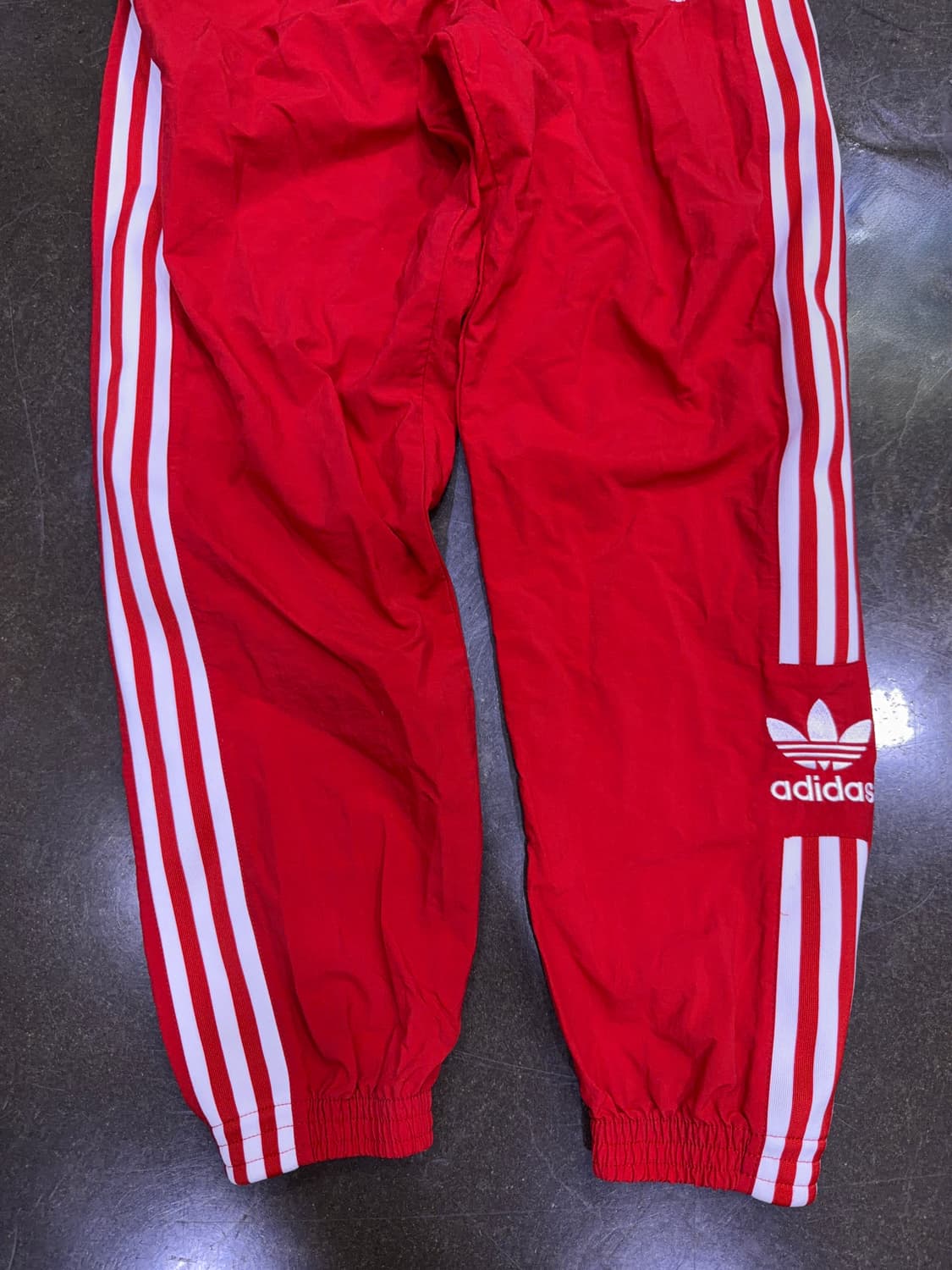 아디다스 오리지널 삼선 락업 트랙팬츠 레드 L 상품이미지8