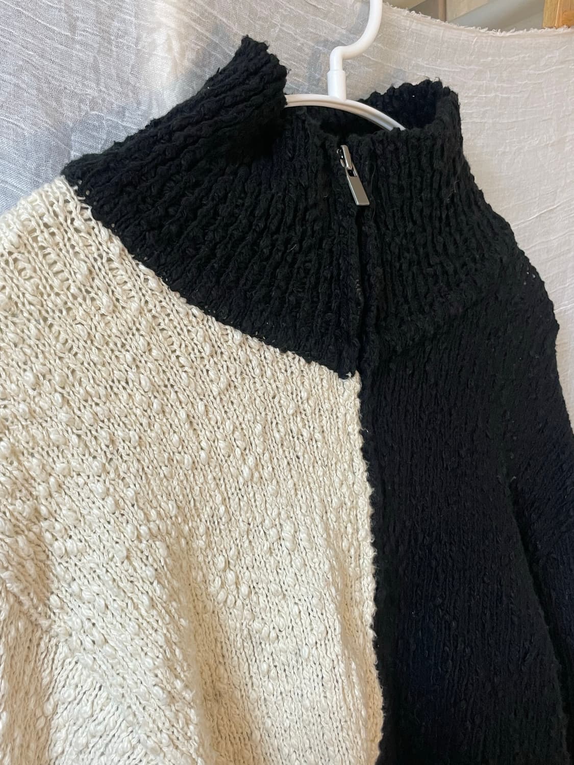 더일마 배색 투웨이 집업 상품이미지3