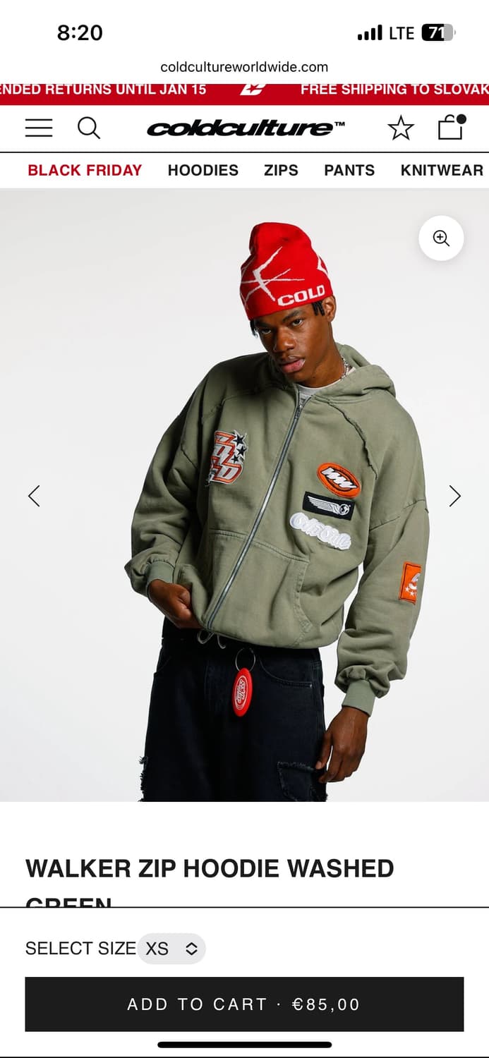 [Cold Culture] 콜드컬쳐 카모 후드집업 팝니다 (미개봉) 상품이미지6