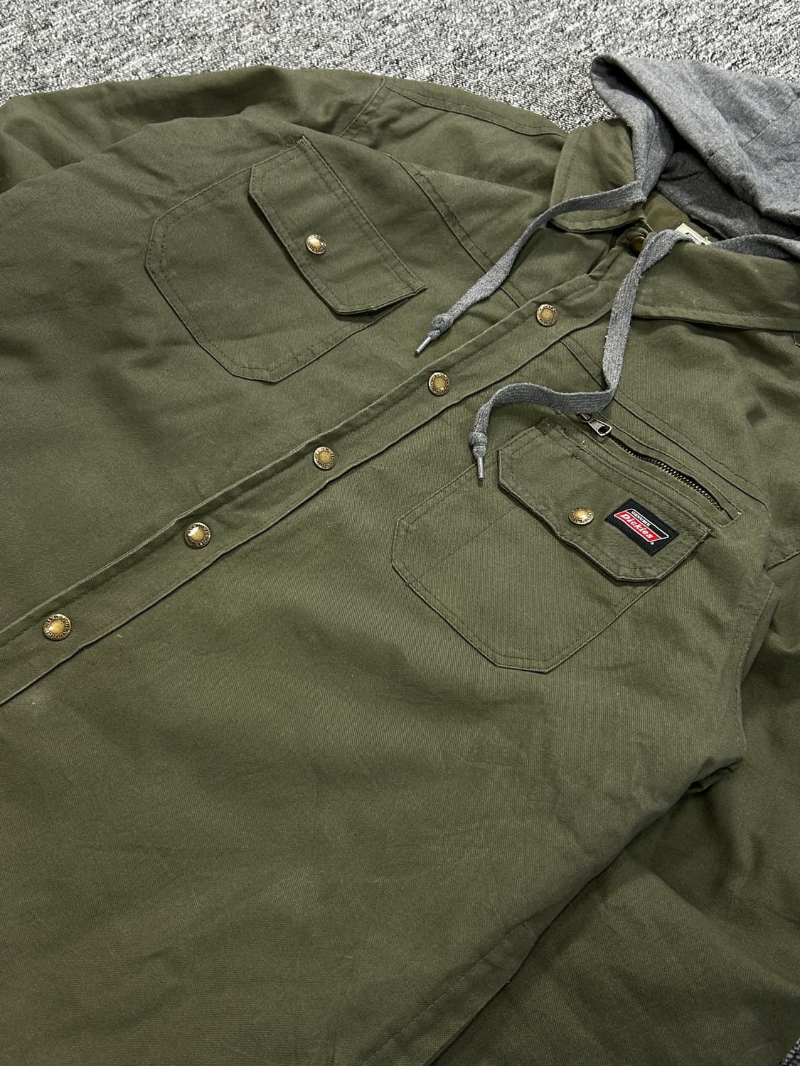 디키즈 투포켓 카키 레이어드 워크자켓 L   상품이미지3