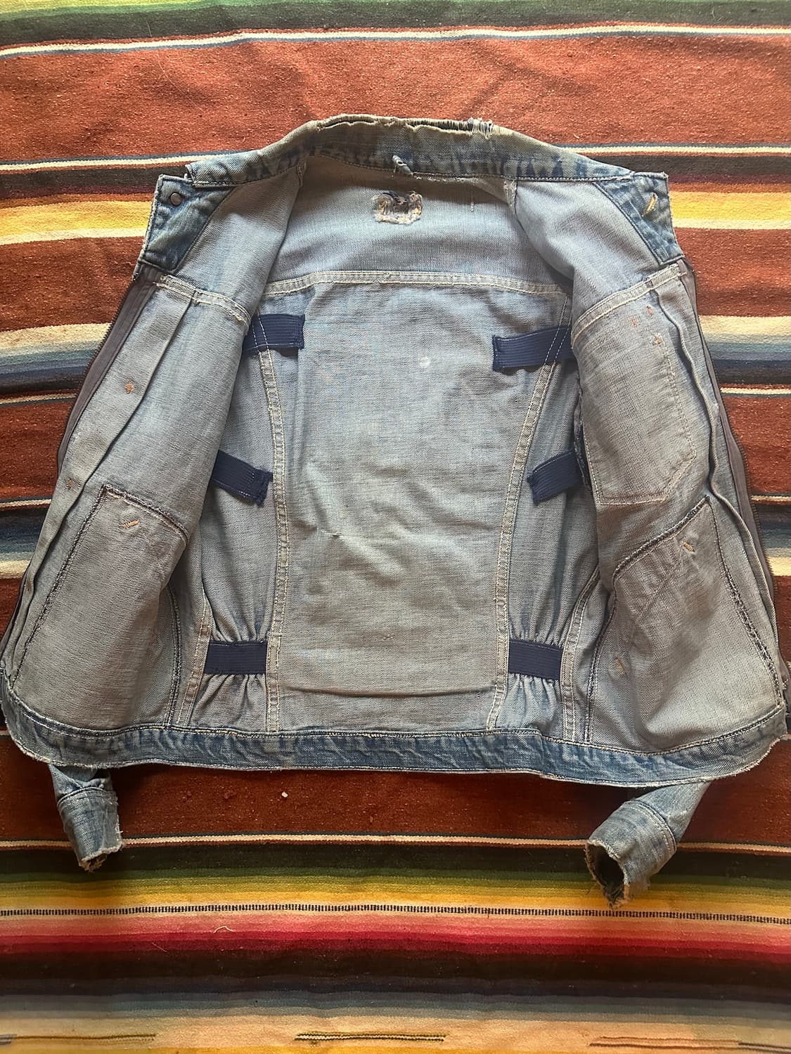 0s USA 빈티지 랭글러 11MJZ 1세대 셀비지 데님 자켓 상품이미지8