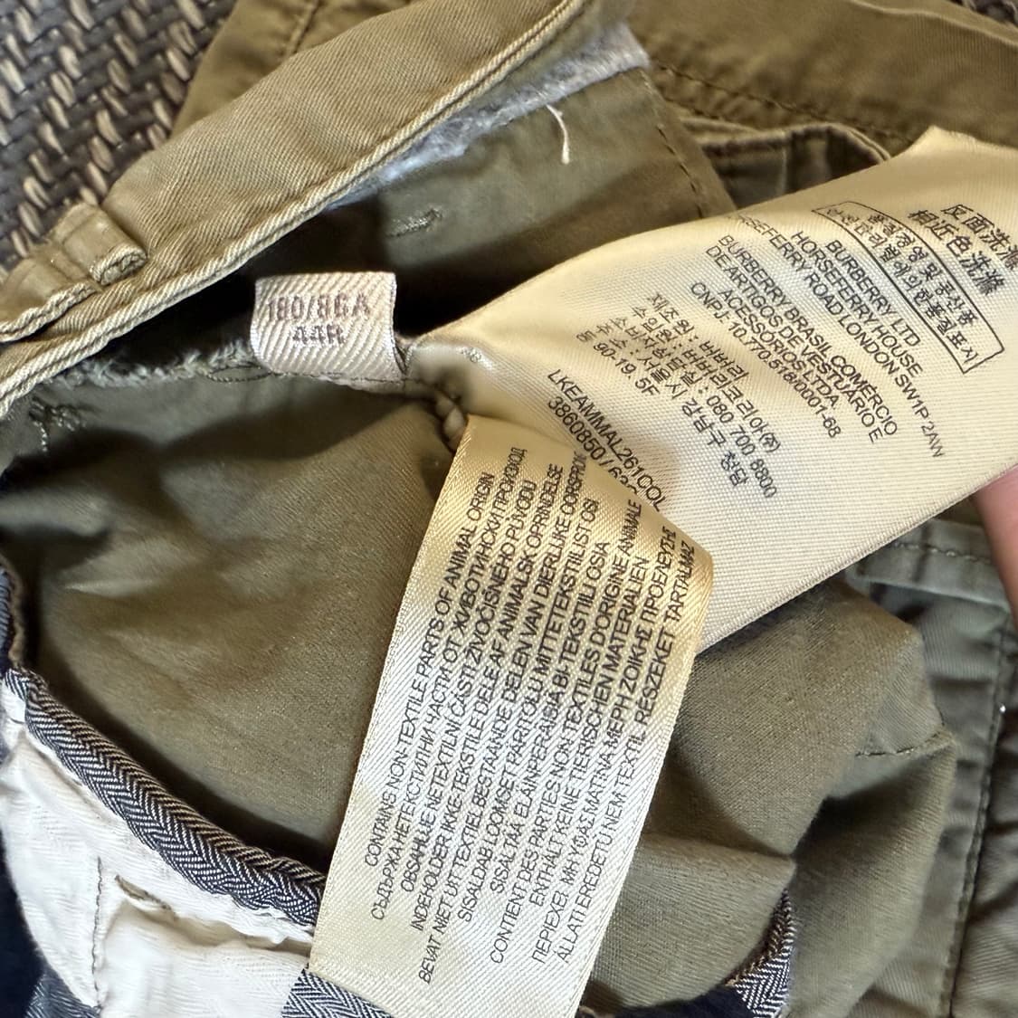 버버리 카키 하프 팬츠 상품이미지3