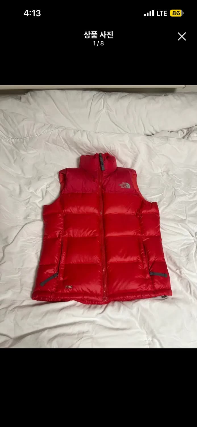 노스페이스 핑크 조끼 패딩 85  상품이미지1