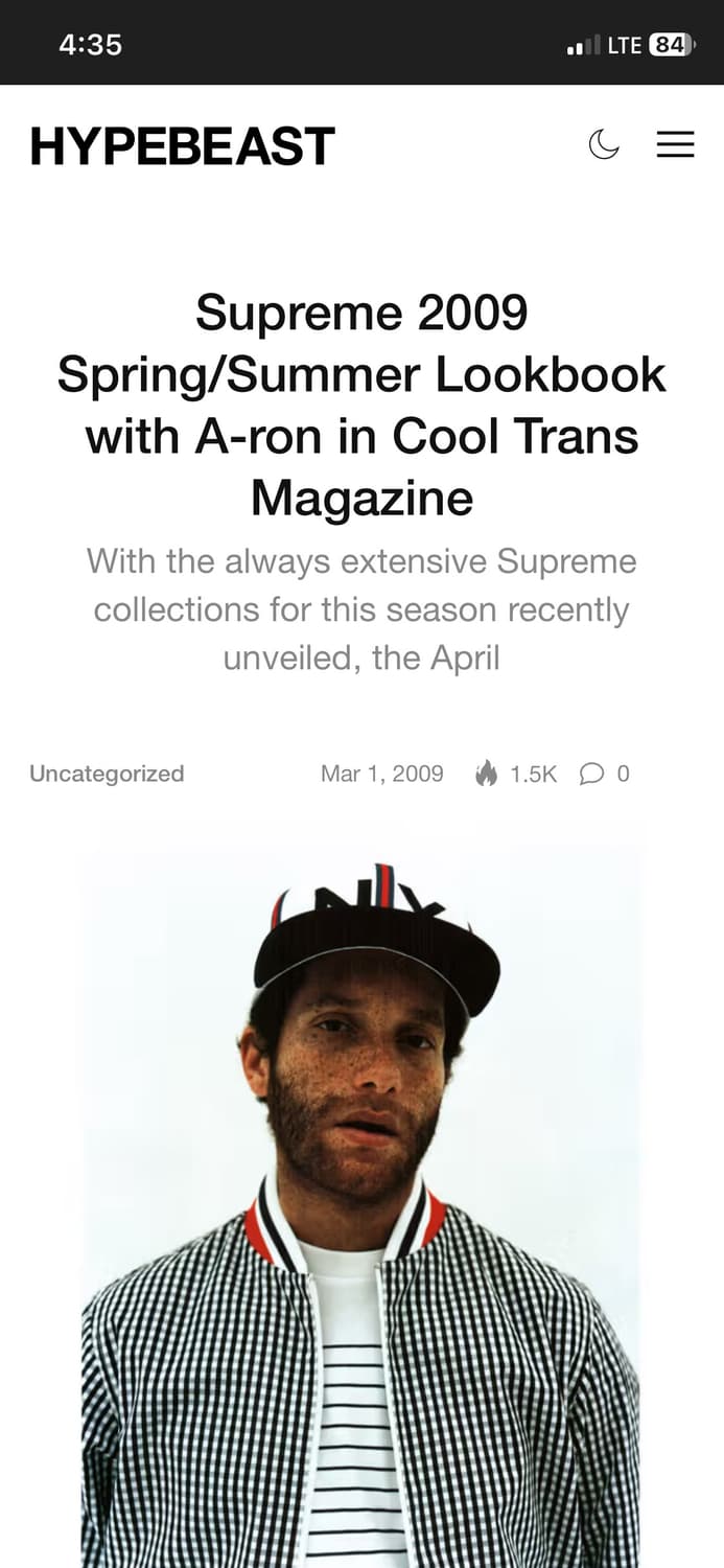 old supreme 슈프림 깅엄체크 블루종 자켓 (M) 상품이미지9