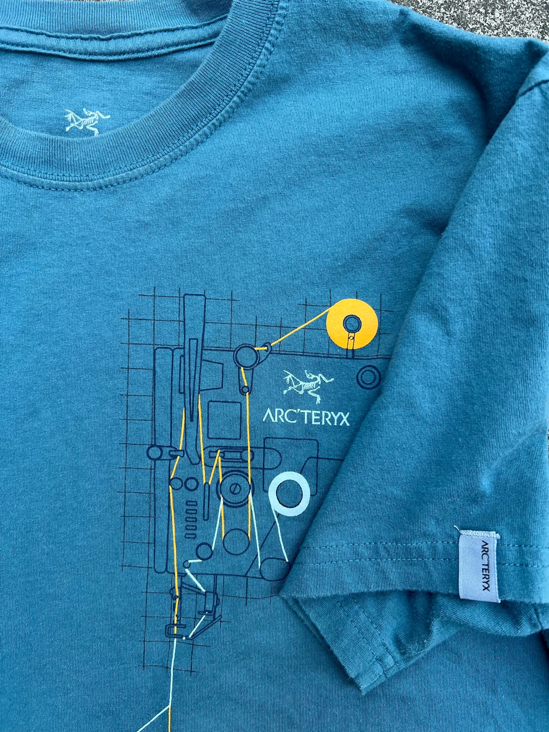 ARCTERYX TEE / 아크테릭스 반팔 티셔츠 블루 상품이미지4