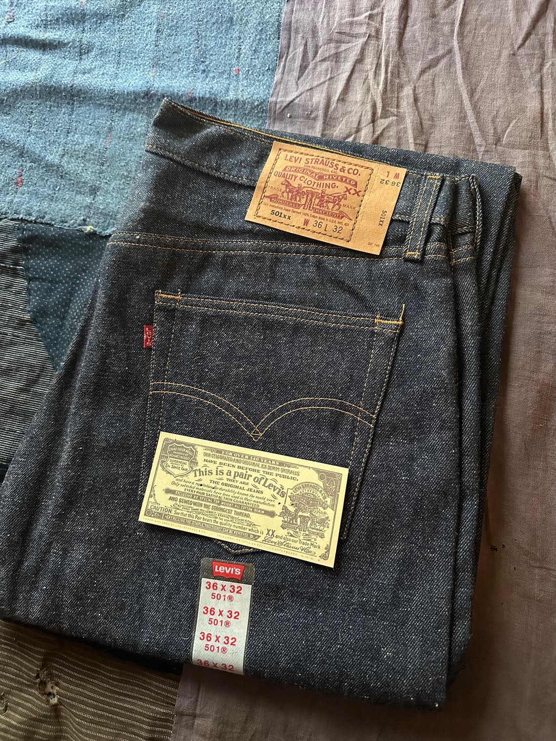 90s Dead Stock USA Levis 501 발렌시아 Denim 상품이미지2