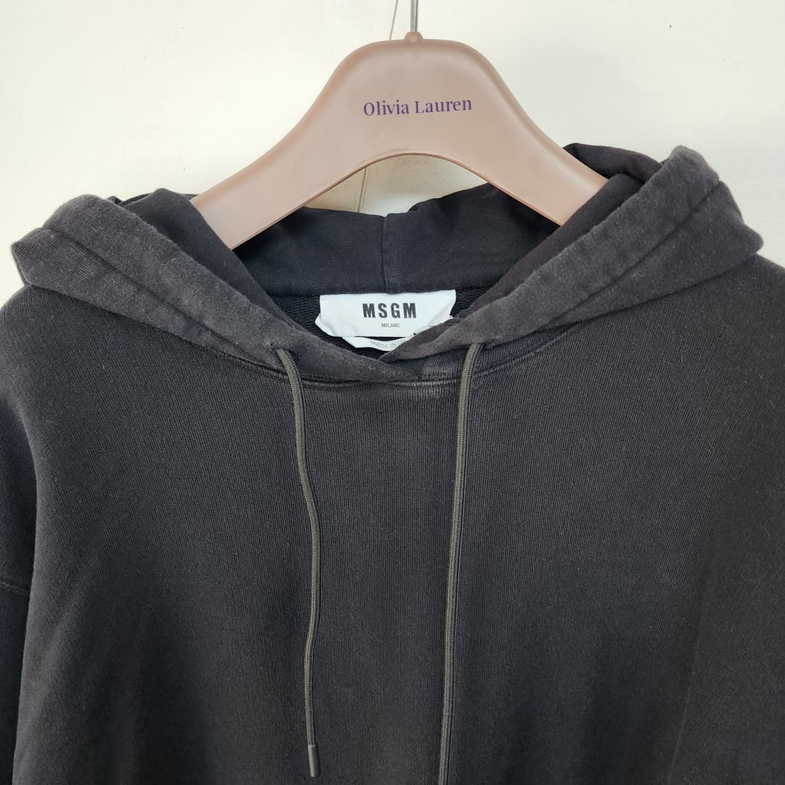 MSGM 블랙 후드티 상품이미지3