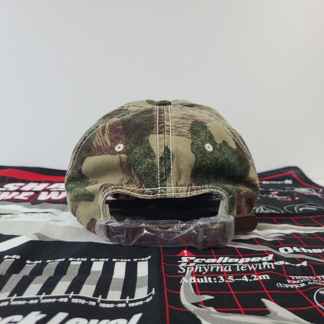 (데드스탁) 90s~00s 폴로 카모 밀리터리 가죽 빈티지 모자 캡 볼캡 상품이미지7