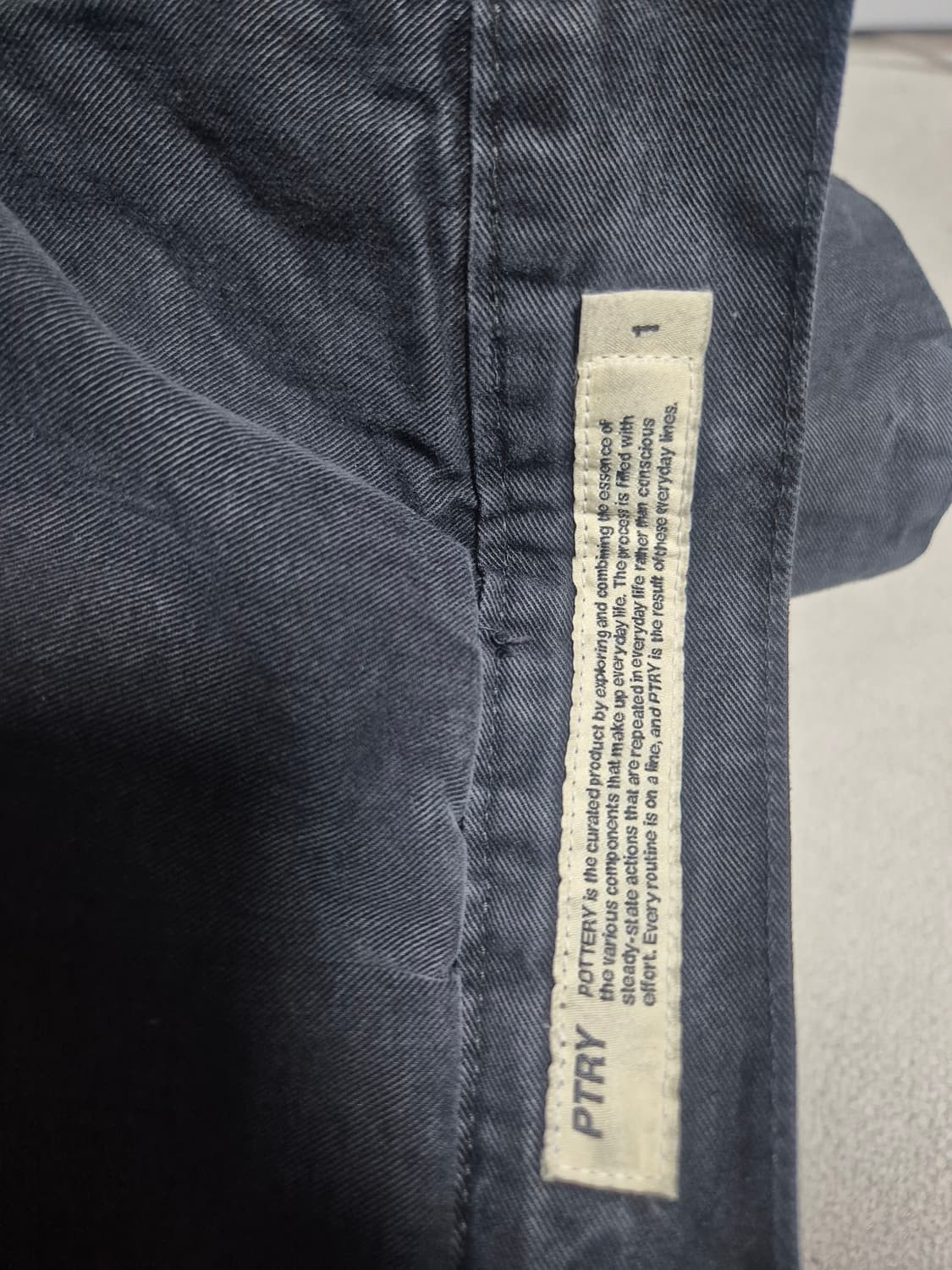 포터리 데님 트러커자켓 워시드블랙 사이즈1 상품이미지3