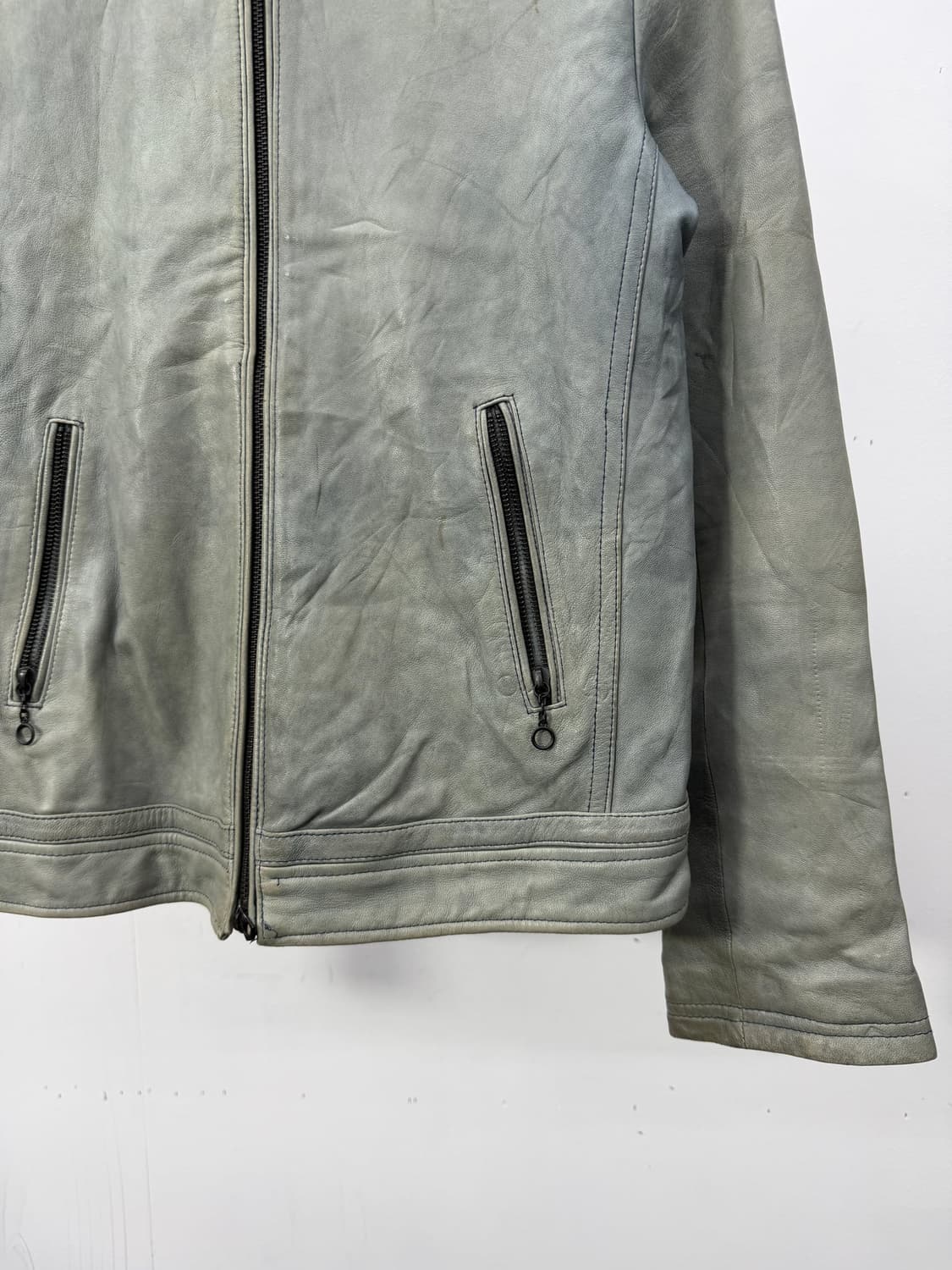 HARE hard faded lambskin biker jk 상품이미지5