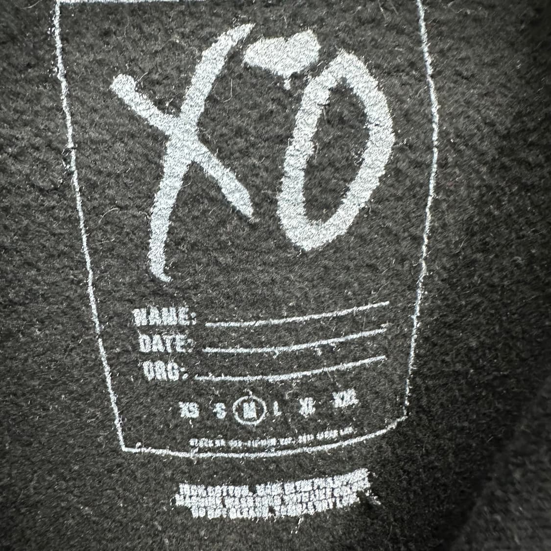 95 더 위켄드 2018 XO 아시아투어 남자 후드티 상품이미지3