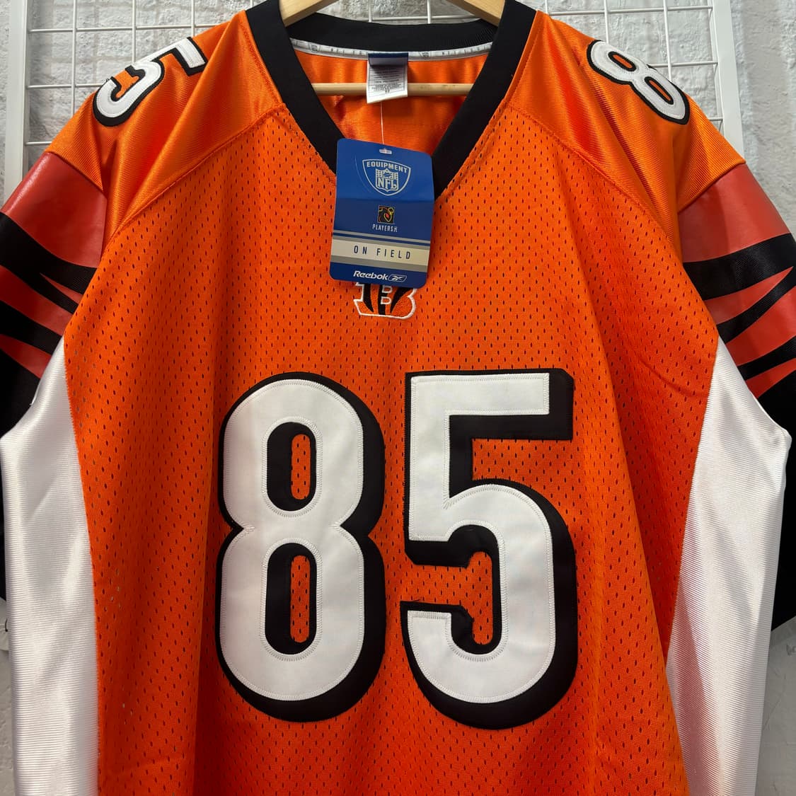 NFL X 리복 신시내티 뱅골스 오렌지 럭비져지 XL 상품이미지5