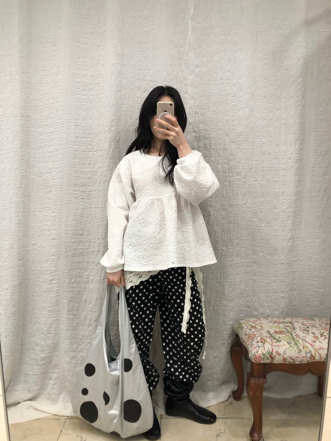 polka dot banding pants 상품이미지3