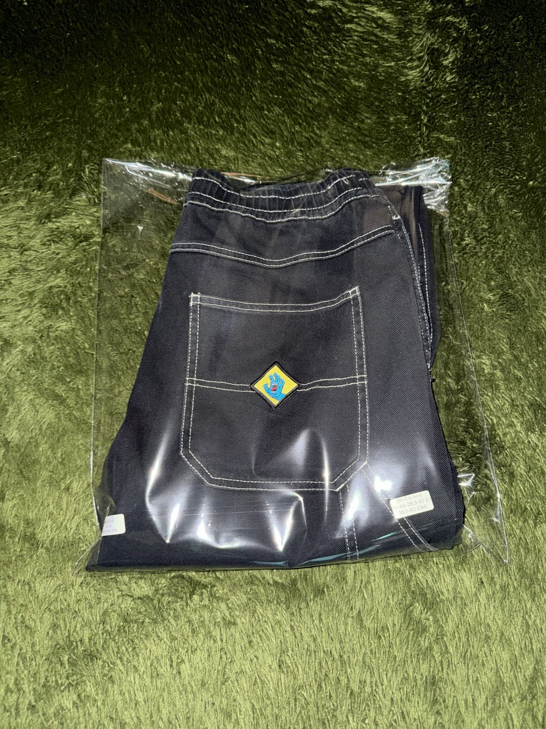 [M] 산타크루즈 밴딩 크롭 스티치 페인터 팬츠 블랙 상품이미지10