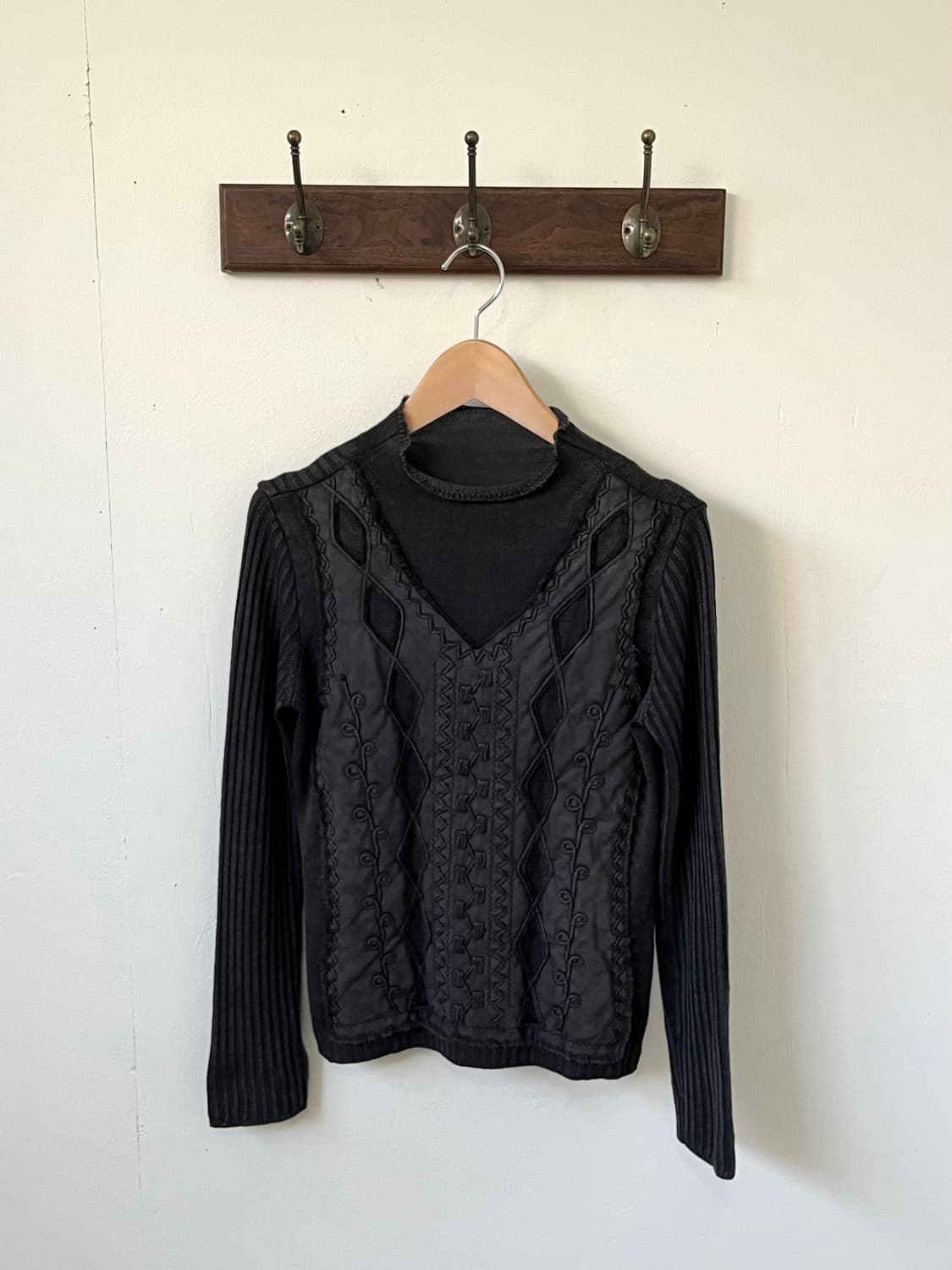 unaparte 베스트 패턴 터틀넥 상품이미지1