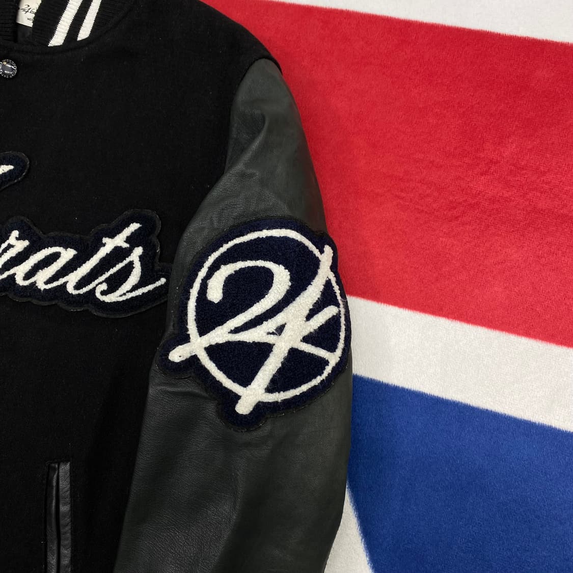 빈티지 양가죽 바시티자켓 M 상품이미지3