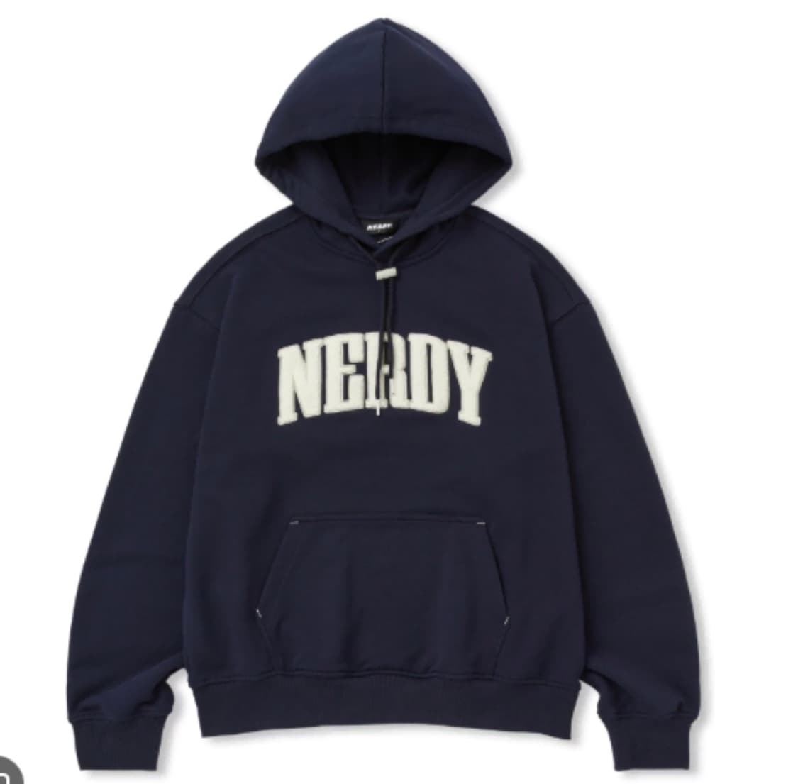 널디 엔디와이 부클 로고 풀오버 후디 네이비 상품이미지1
