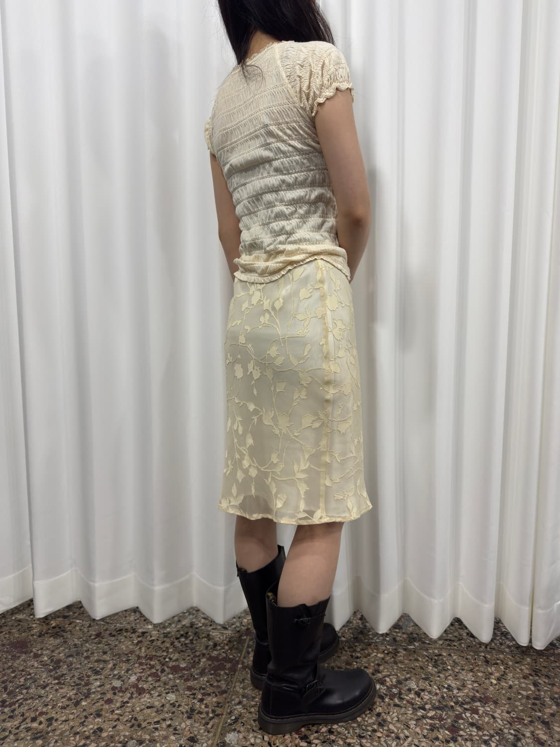 lace design slim top 상품이미지4