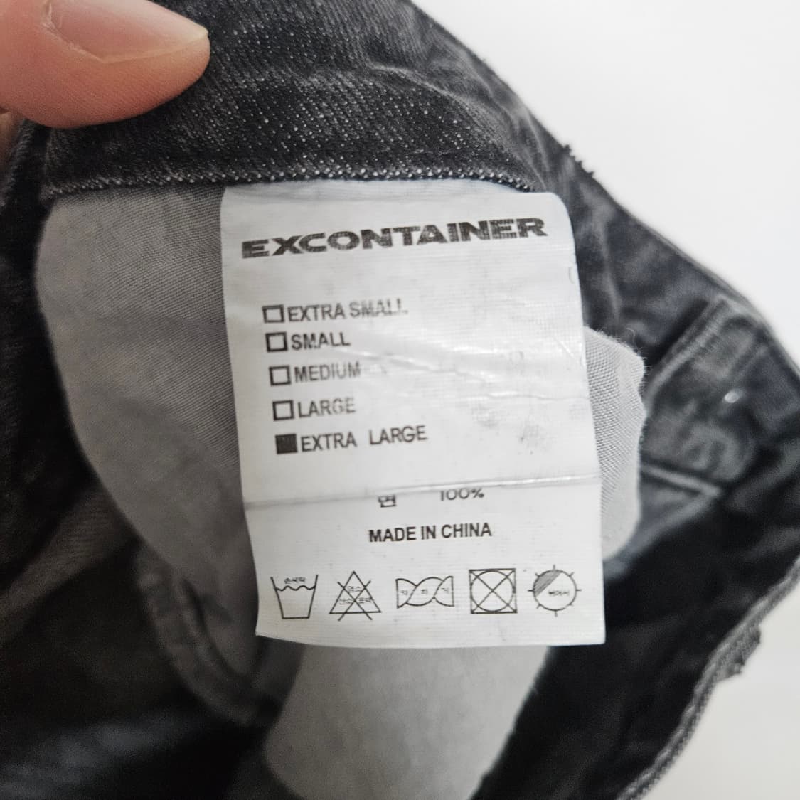 엑스컨테이너 벌룬핏 워싱 블랙진 30 상품이미지5