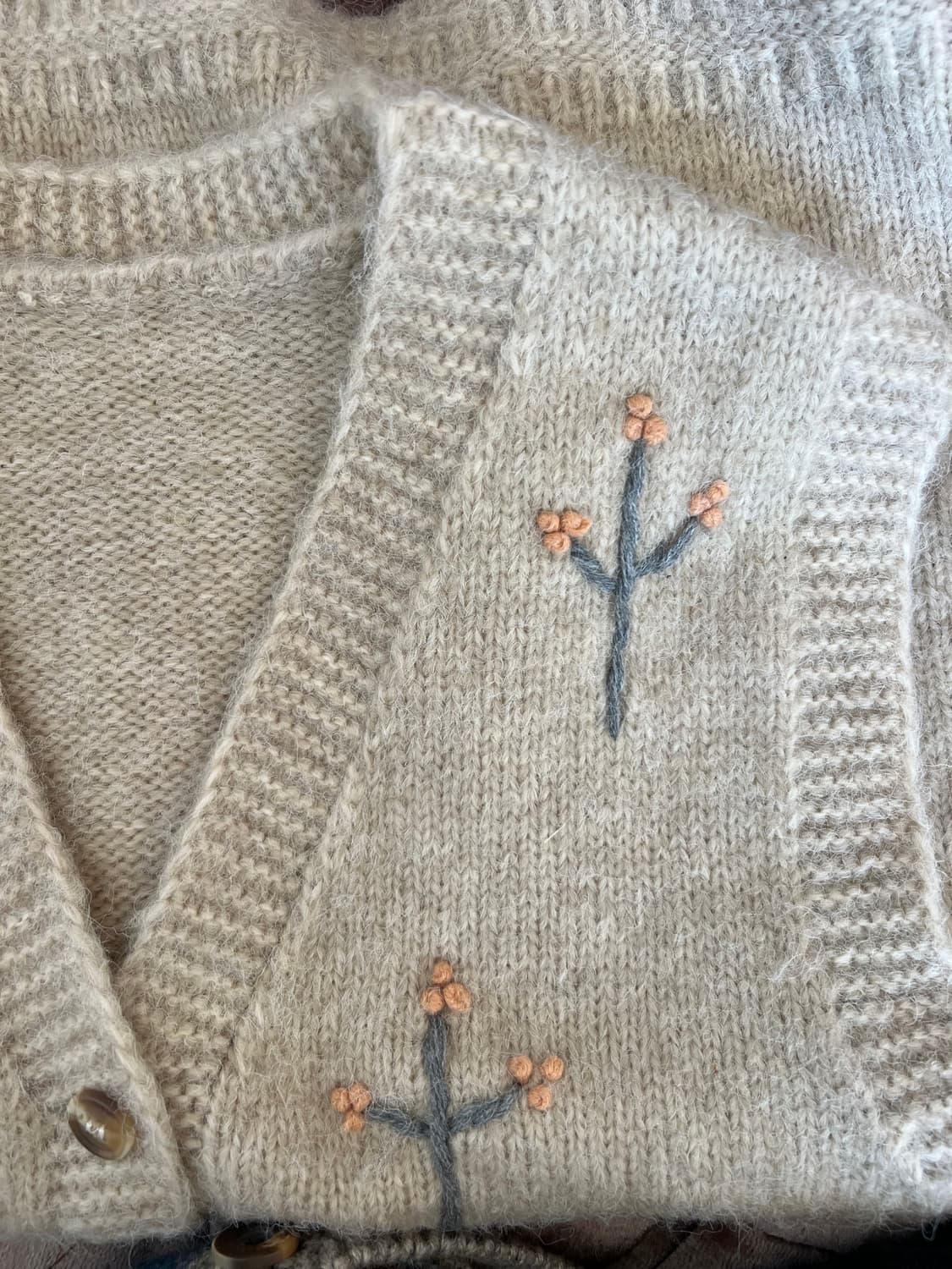 일본수입 여성 자수니트조끼 레이어드조끼 상품이미지5