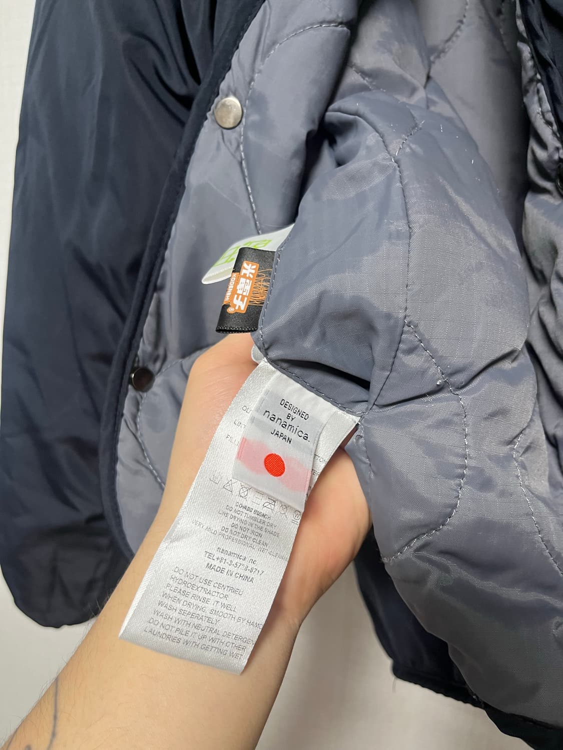 나나미카 리버서블 다운 가디건 네이비 상품이미지3