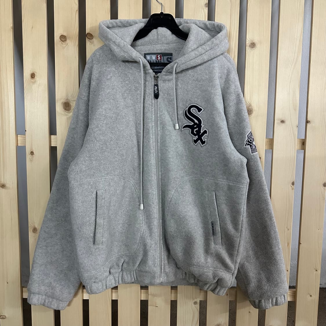 (XL) MLB 90s 화이트삭스 플리스 후드 자켓 후리스 상품이미지1