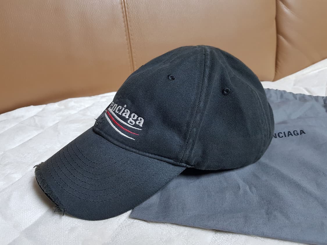 발렌시아가 디스트로이드 웨이브 모자 볼캡 블랙 상품이미지3