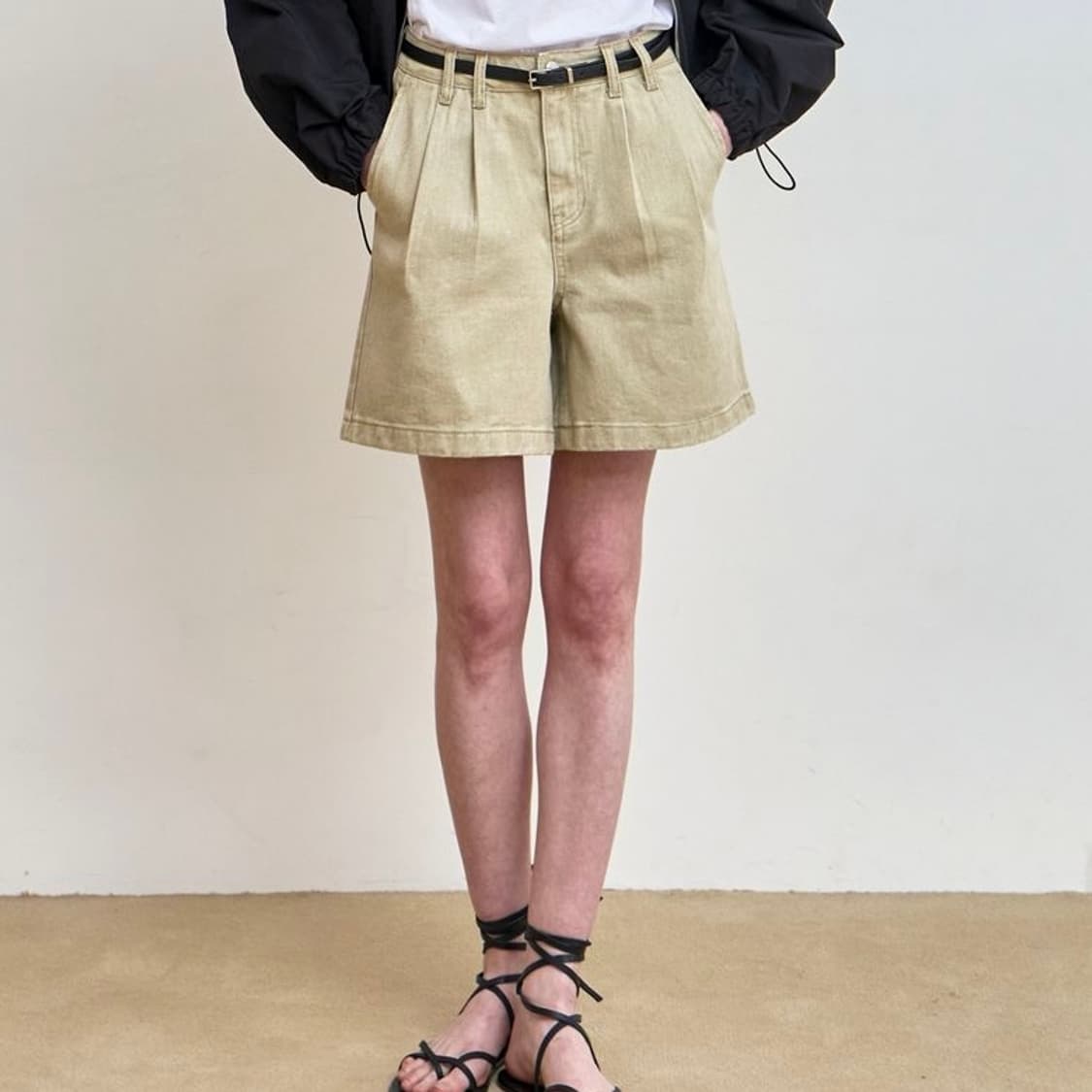 메종드메이어 핀턱 데님 쇼츠 상품이미지5