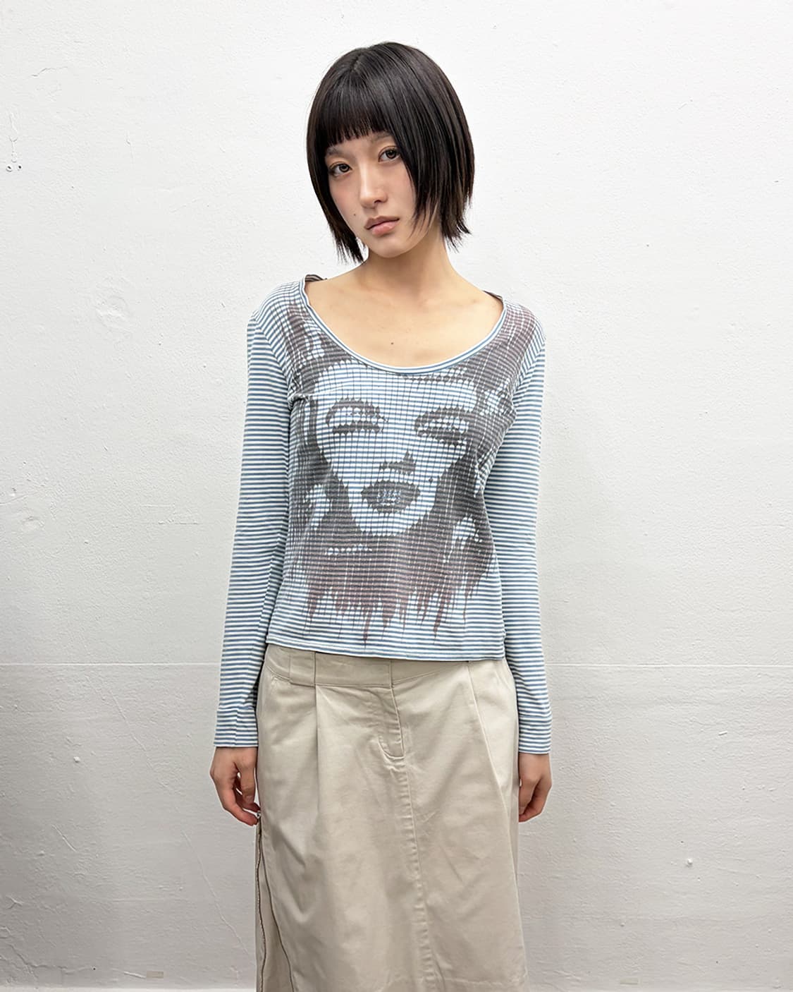 끌로에 by 피비 파일로 마릴린 먼로 그래픽 탑 상품이미지1