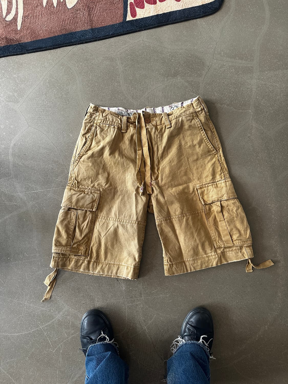 Abercrombie & Fitch 베이지 카고 쇼츠 상품이미지1