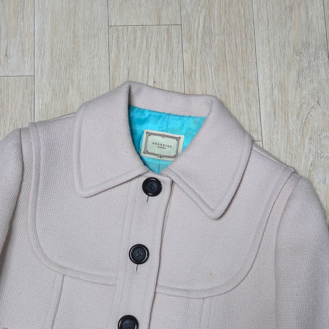 RENEEVON 울혼방 연베이지 크롭 자켓 상품이미지2