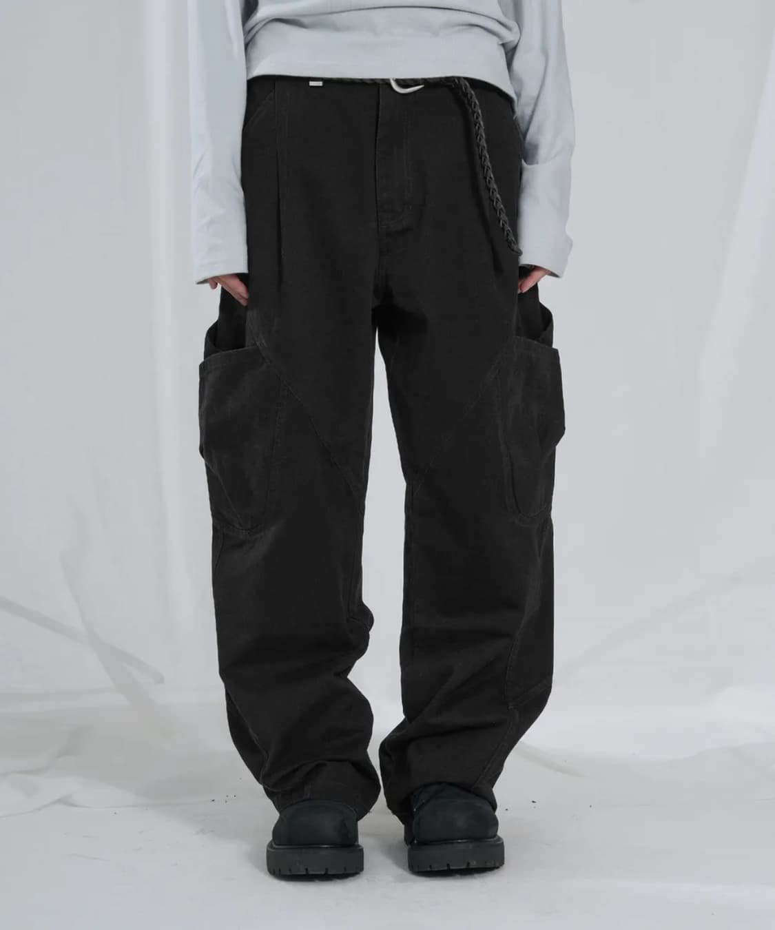 26ss 슬로우애시드 아웃 포켓 핀턱 팬츠M사이즈 상품이미지1