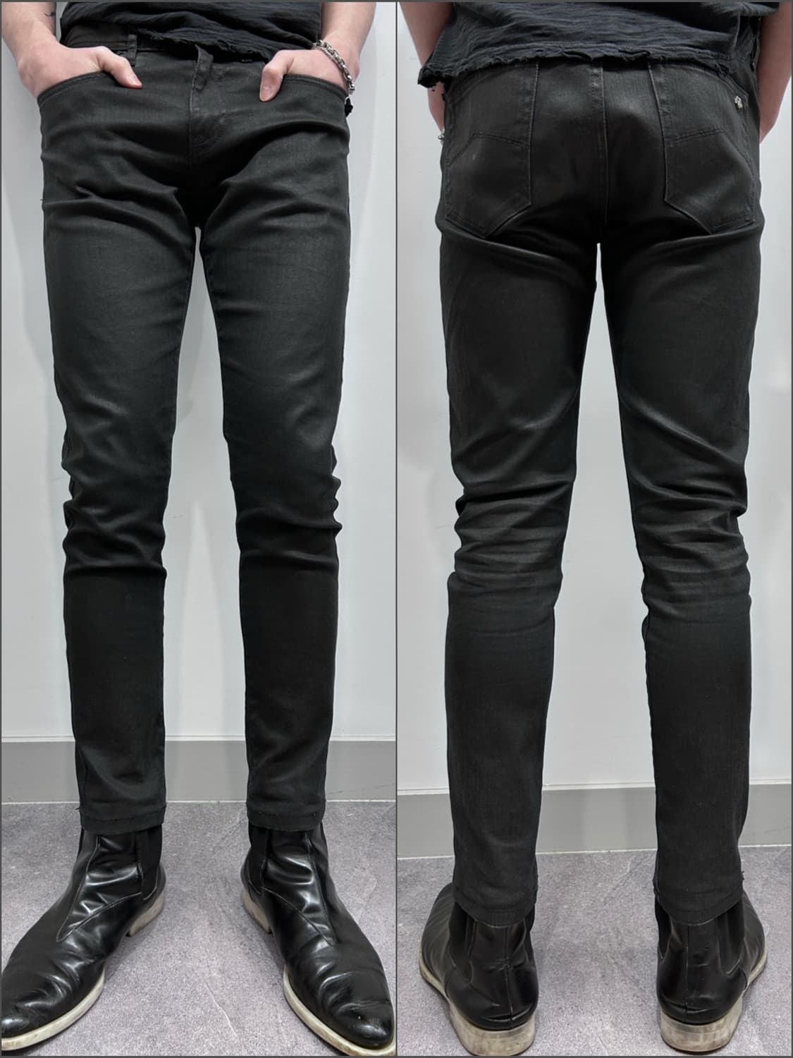 아르마니 코팅 데님 팬츠 상품이미지1