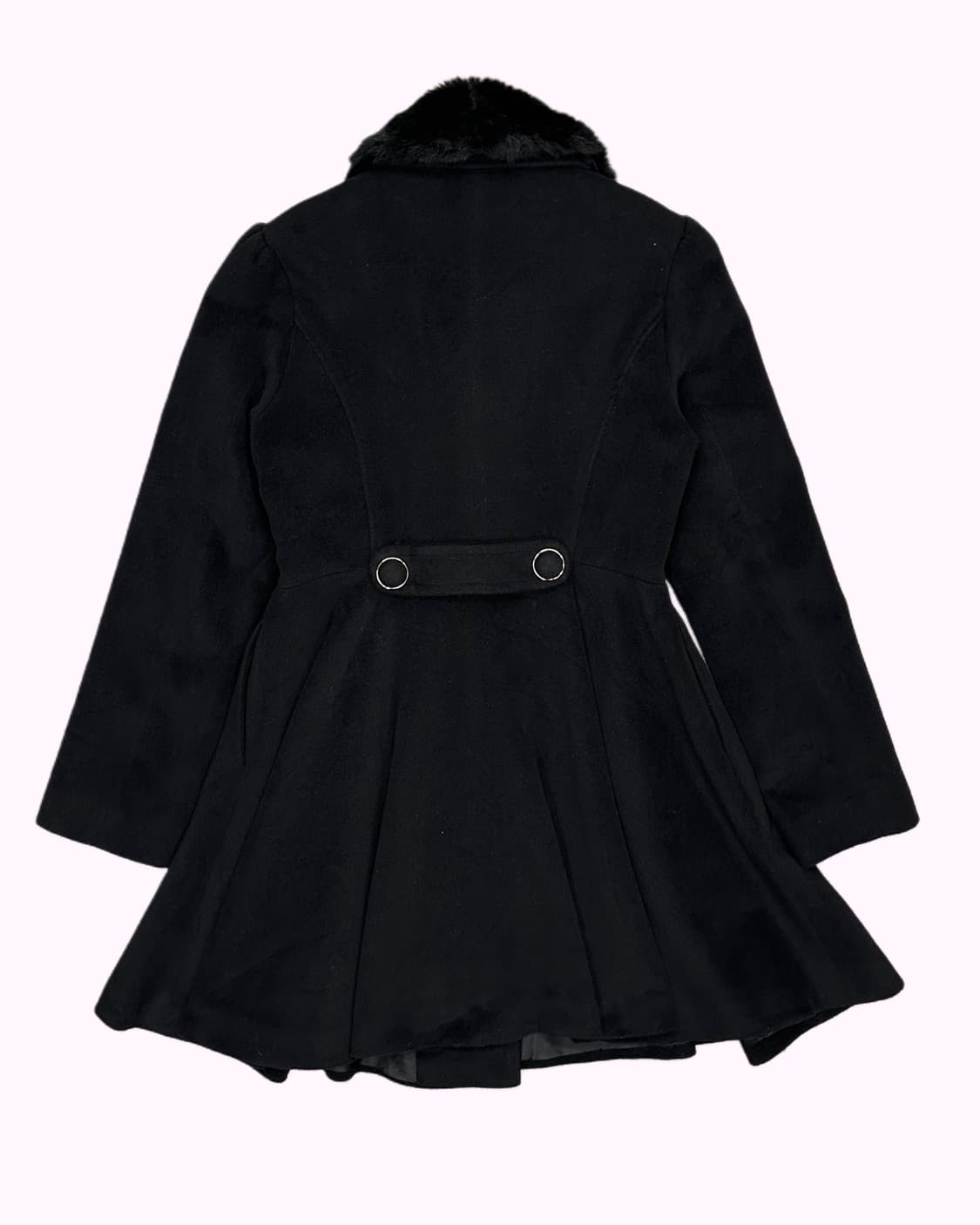CECIL MCBEE black fur collar coat 상품이미지6