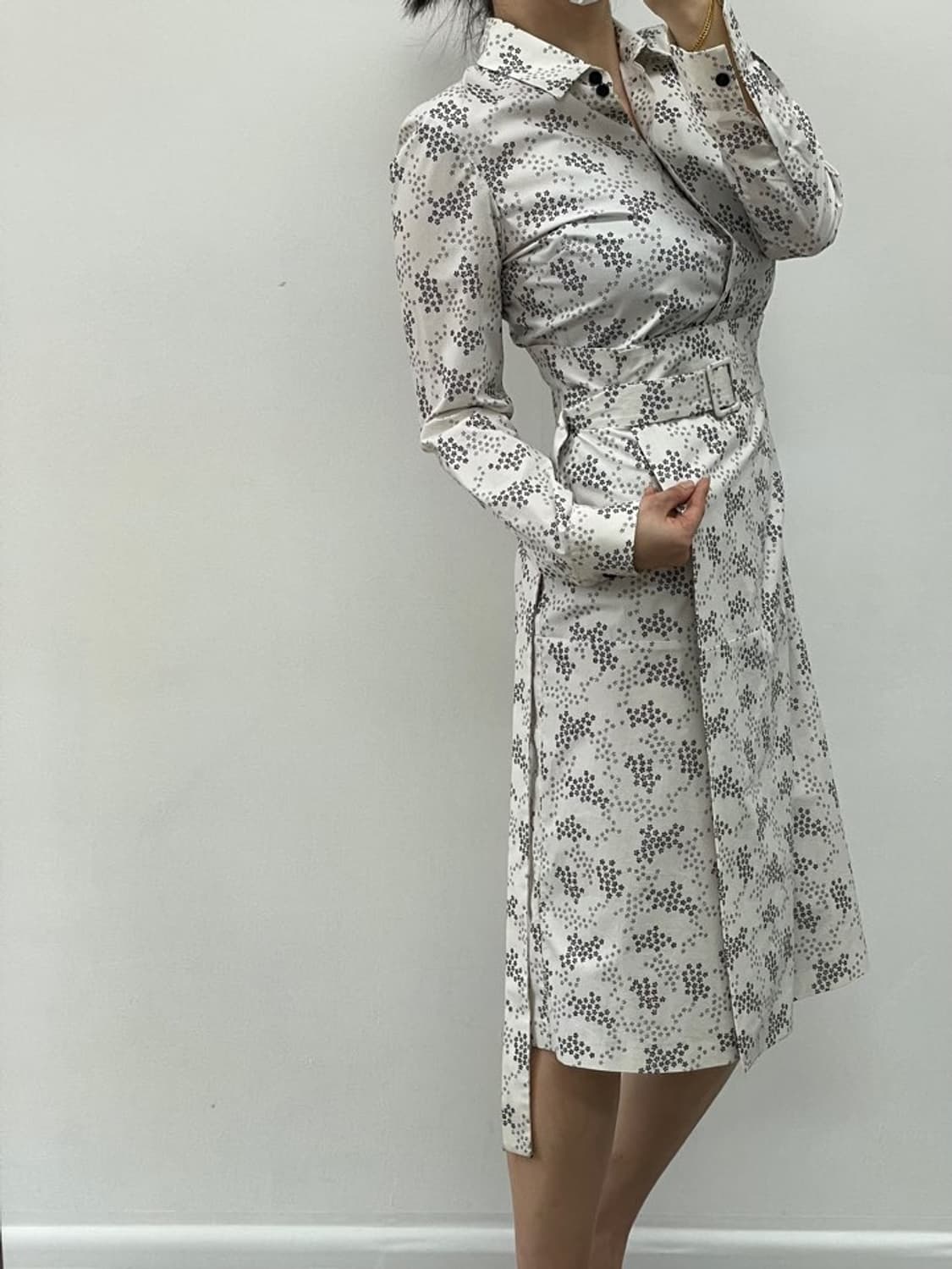 보테가베네타 매장판 정품 벨티드 롱원피스 상품이미지1