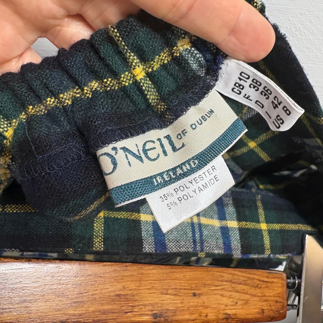 오닐 오브 더블린 O'NEIL OF DUBLIN 체크 랩스커트  상품이미지5