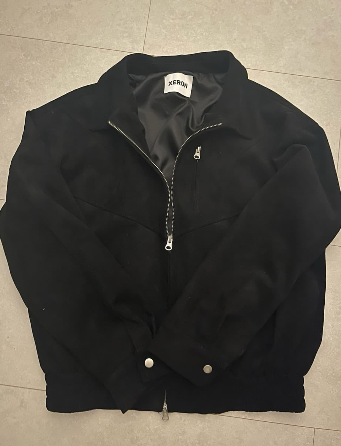  블랙 스웨이드 자켓  상품이미지1