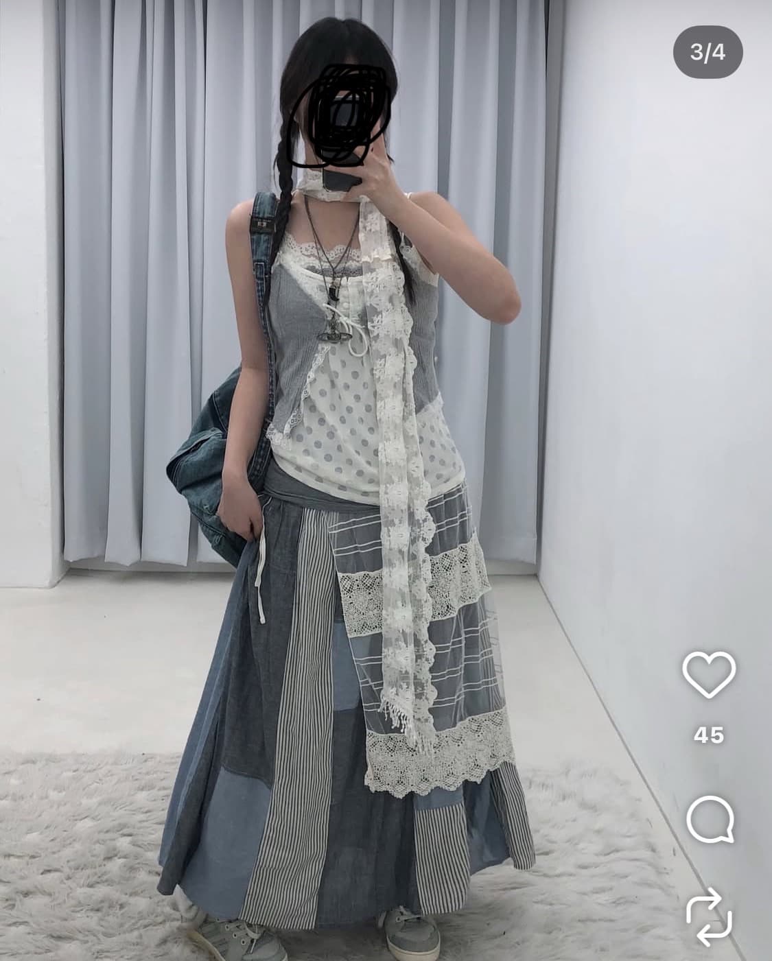 선가든파티 미라이클립 빈티지 아디다스 코디 세트 상품이미지2