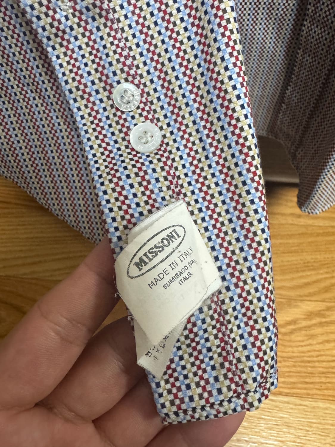미쏘니 체크셔츠 Made in Italy 상품이미지5