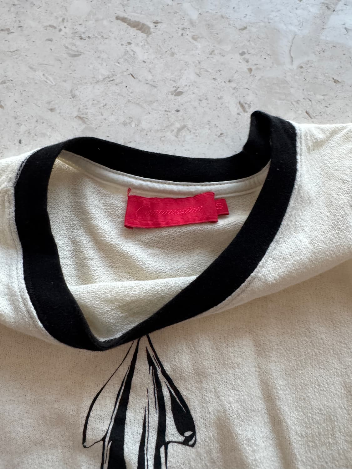 커미션 Commission 수비니어 티셔츠 링거티 S  상품이미지3