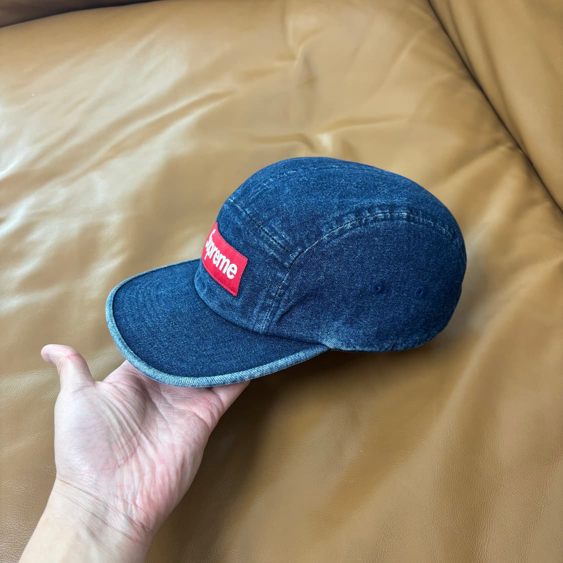 Supreme 슈프림 데님 캠프캡 모자 (Washed Denim) 상품이미지4
