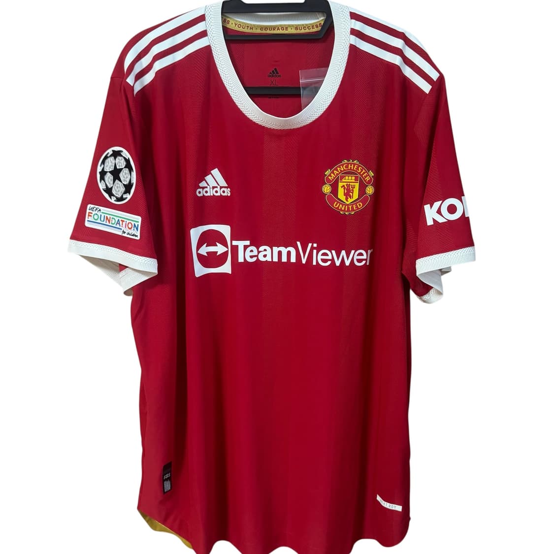 21-22 맨체스터 유나이티드 홈 어센틱 유니폼 브루노 페르난데스 상품이미지3