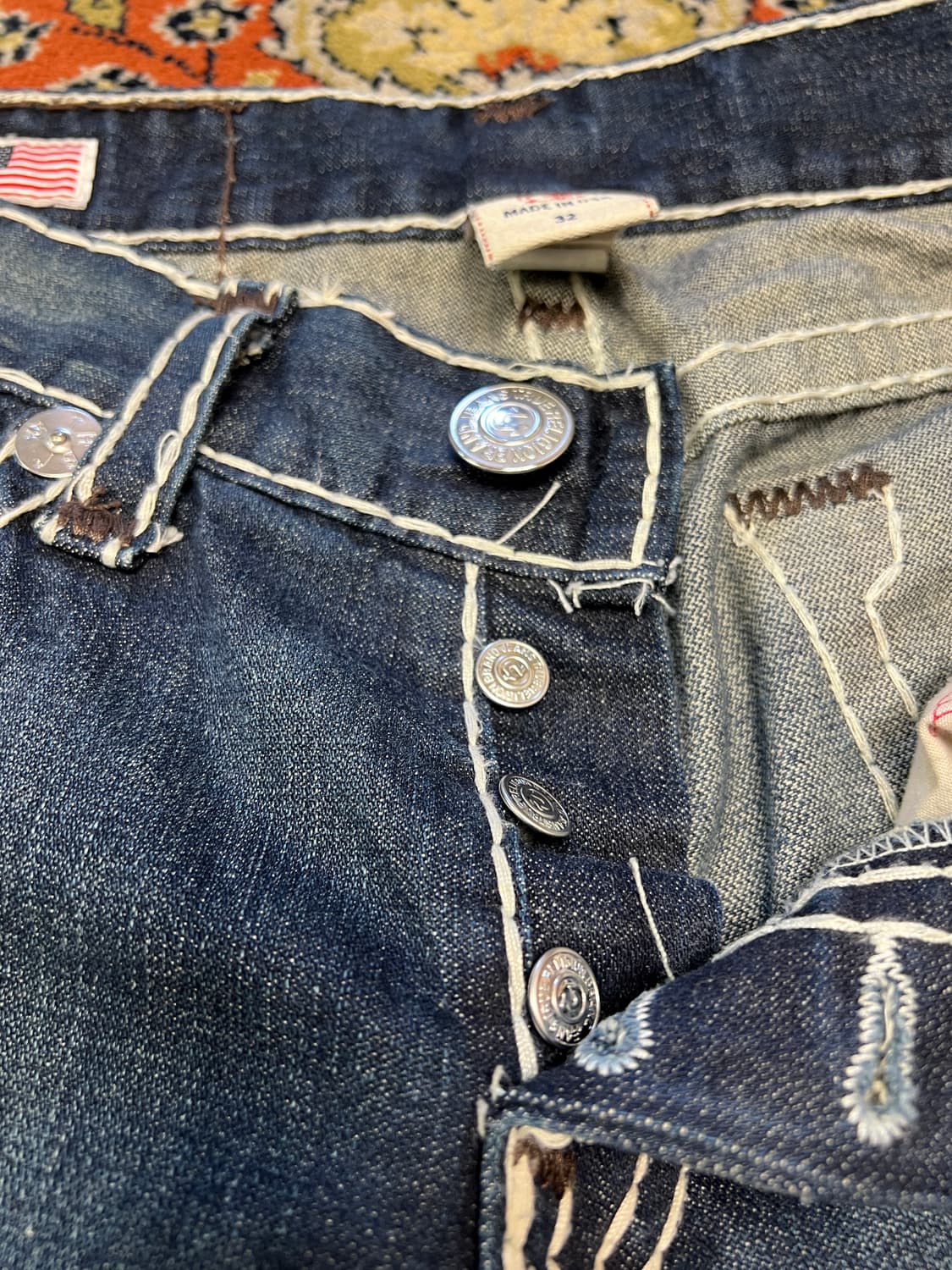 [32] 트루릴리전 제노 슈퍼 T 데님 팬츠 상품이미지5