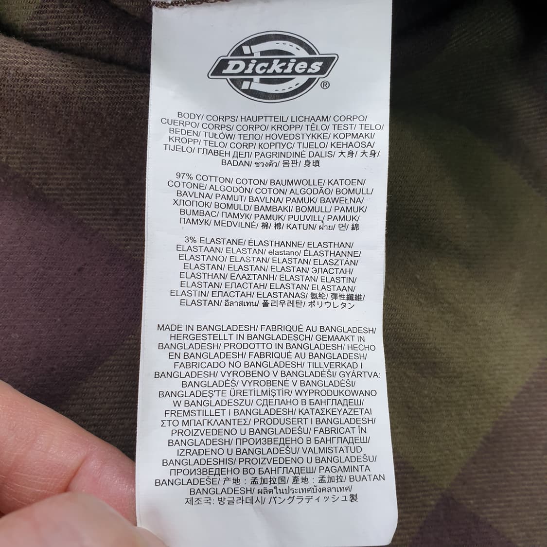 디키즈 체크 플란넬 셔츠 상품이미지3