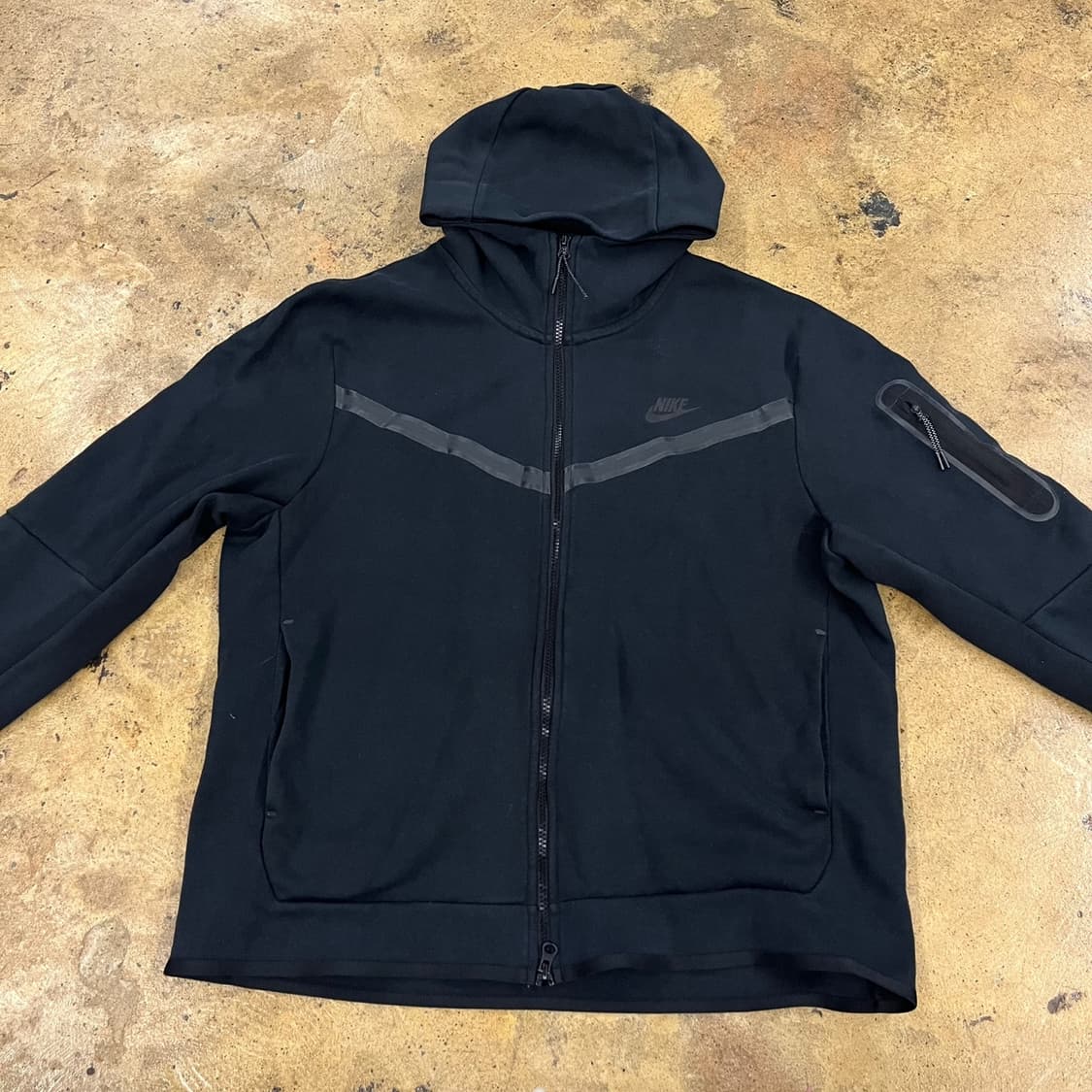 [정품/XXL] 나이키 테크 플리스 풀집업 블랙 b19 상품이미지3