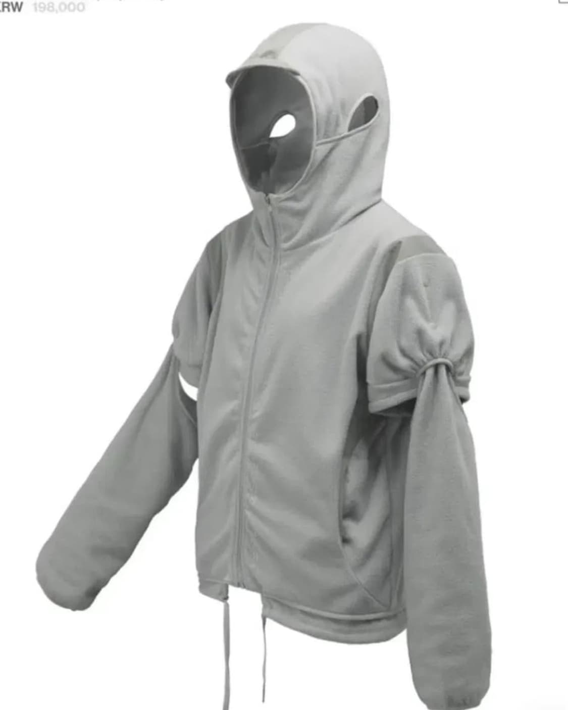 오호스  이어홀 후디 플리스 집업 상품이미지1