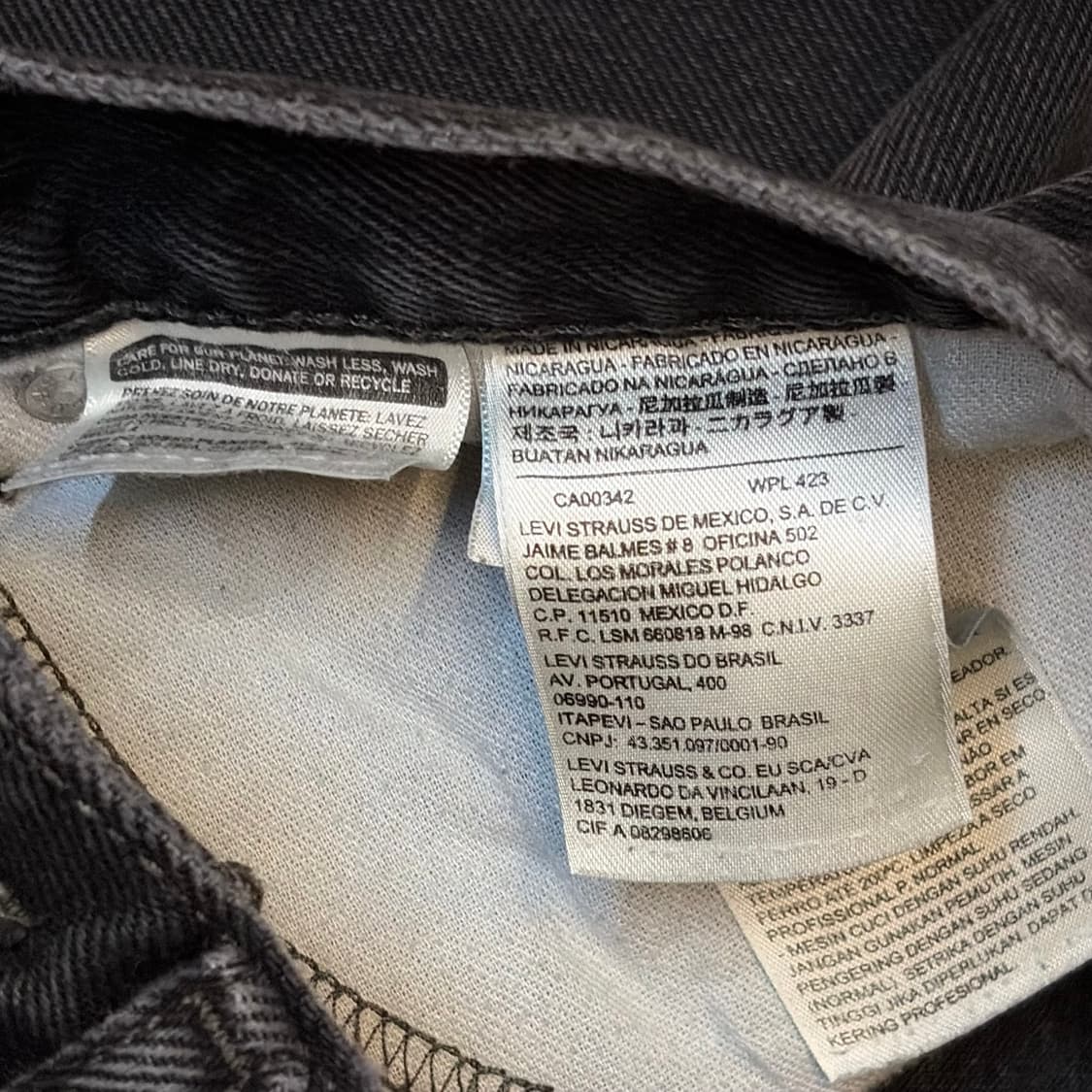 미국 빈티지 리바이스 505 블랙진 청바지 상품이미지4