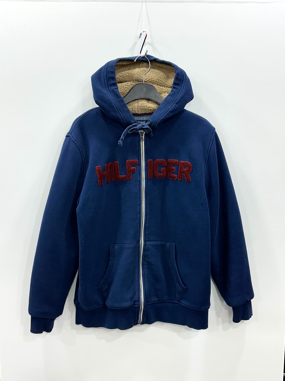 타미힐피거 여성 양털내피 후드집업 네이비 L 상품이미지1